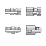 Triple-Lok 37 Flare JIC - Tube to NPT - Straight